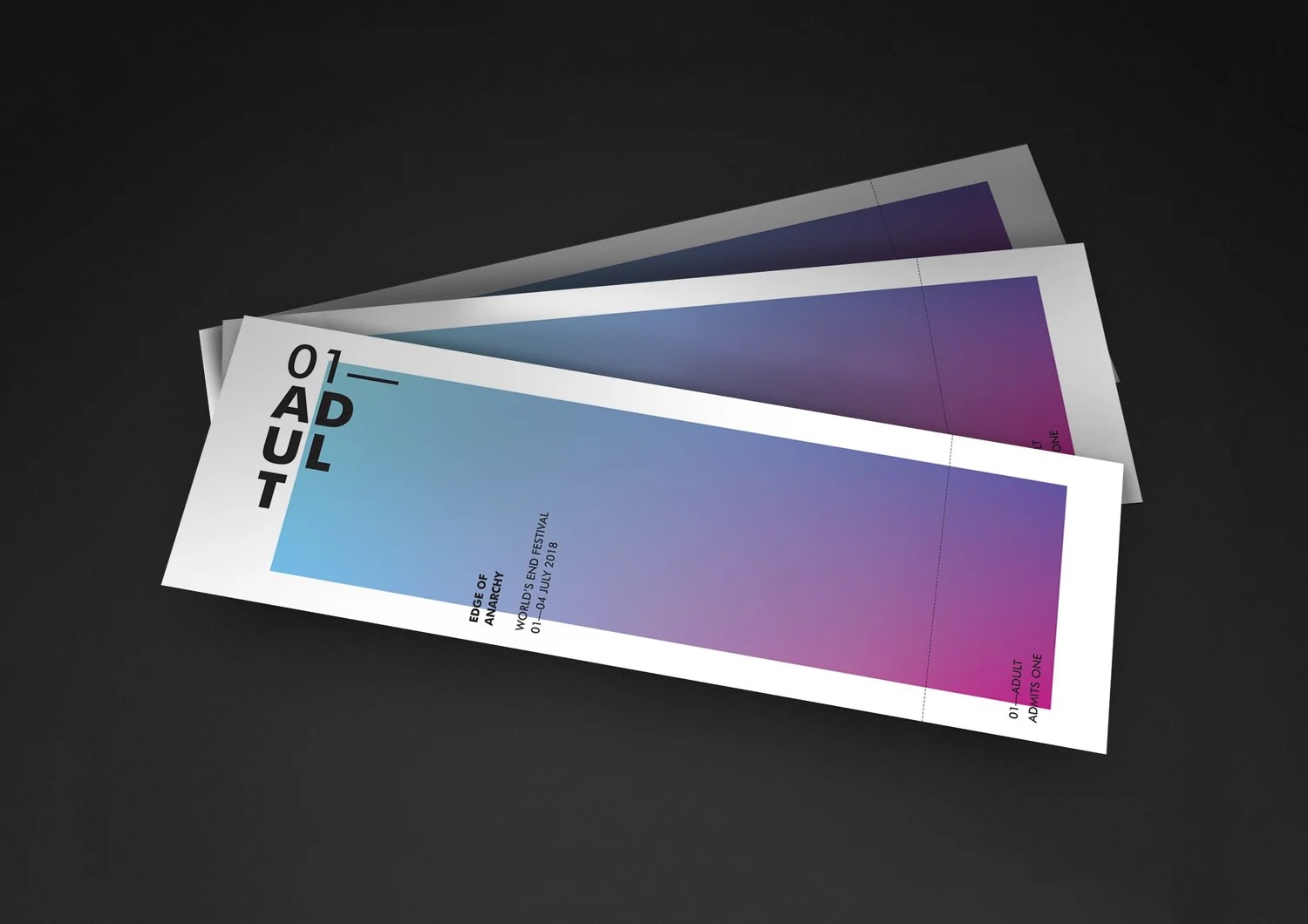 festival ticket design