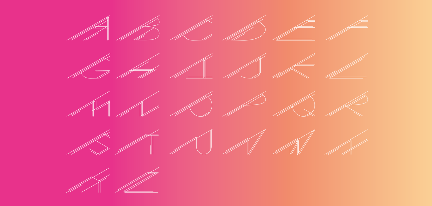 bespoke typeface design full alphabet set