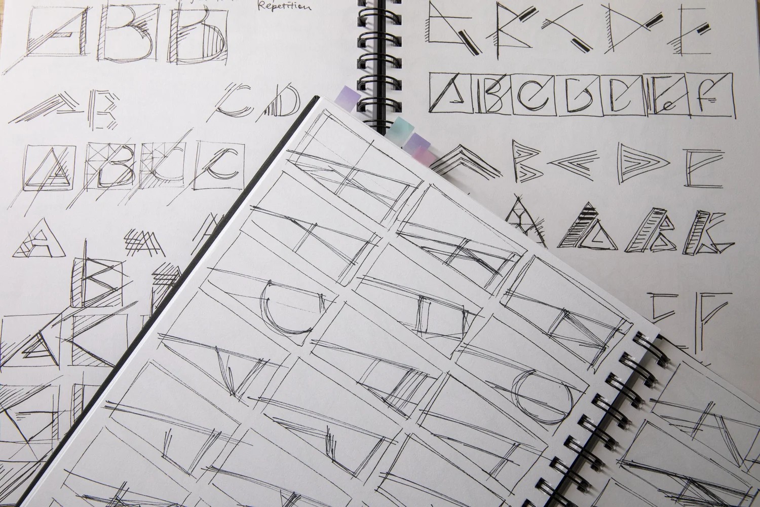 typeface design sketches